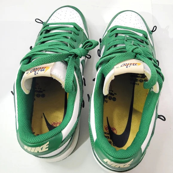 NIKE OFF WHITE X DUNK LOW MEN'S SHOE 8.5 PINE GREEN CT0856-100